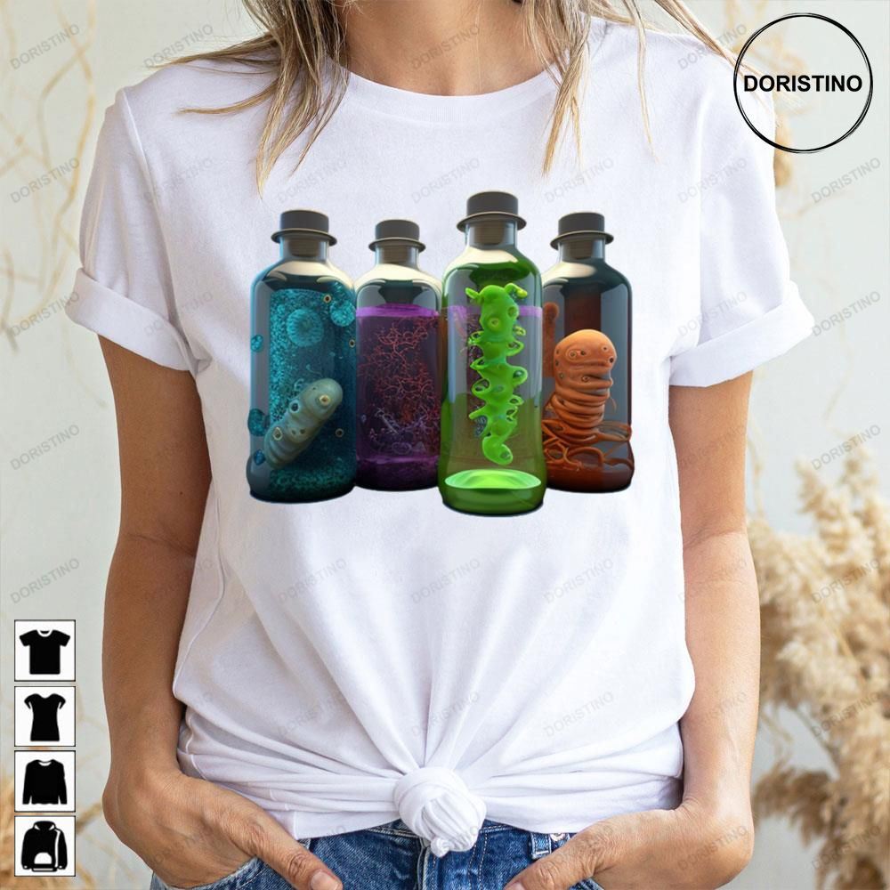 Hd Realistic Colorful Ghost Bacteria Ảt Limited Edition T-shirts